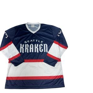 Seattle Kraken NHL First Responder Fire Police Medic Hockey Jersey Sweater SGA L